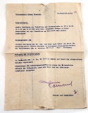 PRE WWII GERMAN THIRD REICH ROMMEL SIGNED LETTER