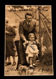 WWII ADOLF HITLER 1938 ON POSTCARD PHOTOGRAPH