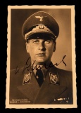 WWII GERMANY BALDUR VON SCHIRACH SIGNED POSTCARD
