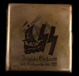 WAFFEN SS SILVER CIGARETTE CASE EHRHARDT BRIGADE