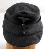 WWII GERMAN THIRD REICH LUFTWAFFE GREY FIELD CAP
