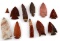 SMALL COLLECTION OF ARROWHEADS RED STONE & MORE