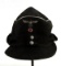 WWII GERMAN THIRD REICH BLACK M43 FIELD CAP