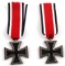 2 GERMAN WWII THIRD REICH IRON CROSSES 2ND CLASS