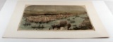1888 HAND COLORED ILLUSTRATION NEW ORLEANS BY WAUD