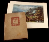 1ST EDITION 1930 CURRIER IVES BY CROUSE W 4 LITHOS