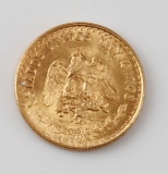 1945 MEXICAN DOS PESOS GOLD COIN XF