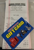 HARBOR FREIGHT GIFT CARD 130 DOLLAR VALUE VERIFIED