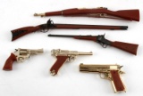 LOT OF 6 MARX VINTAGE MINIATURE GUNS