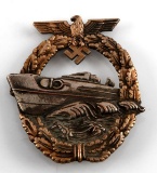 WWII GERMAN THIRD REICH NAVY E BOAT TYPE 2 BADGE