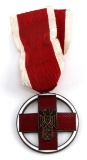 WWII GERMAN THIRD REICH RED CROSS MEDAL W/ RIBBON