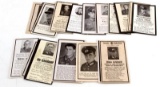 WWII GERMAN THIRD REICH MILITARY DEATH CARD LOT