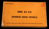 ONI 41 42 JAPANESE NAVAL VESSELS RECOGNITION GUIDE