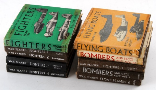 LOT OF 10 POCKET SIZE WAR PLANES & BOMBERS BOOKS