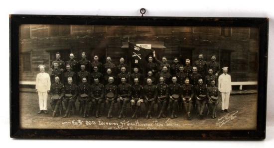 BLACK & WHITE 20TH INFANTRY CO."B" COMPANY PHOTO