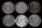 MORGAN PEACE SILVER DOLLAR LOT OF 6 1921-1926