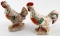 VINTAGE CZECHOSLOVAKIAN PORCELAIN ROOSTER & HEN