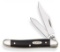 WORKING MEDIUM JACK CASE KNIFE W JET BLACK HANDLE