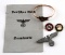 WWII GERMAN THIRD REICH PAPERS BRACELET & PINS