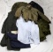 LARGE LOT OF VARIOUS MILITARY COATS & UNIFORMS