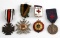 WWI ERA MILITARY MEDAL LOT OF 5 RED CROSS & OTHERS