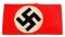 GERMAN WWII STANDARD NSDAP ARM BAND W RZM TAG