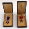 US WWII PURPLE HEART & BRONZE STAR WITH CASES