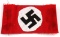 WWII GERMAN PARTY HOME MADE SWASTIKA  ARMBAND