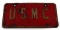 WWII ERA USMC MARINE CORPS LICENSE PLATE