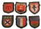 6 GERMAN WWII FOREIGN VOLUNTEER SLEEVE PATCH LOT