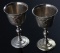 2 GERMAN WWII LUFTWAFFE OFFICER LIQUOR CUP LOT