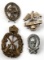 4 GERMAN WWI MILITARY BADGE LOT FLAK ETC