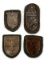 4 GERMAN WWII MILITARY SHIELD LOT NARVIK KRIM ETC