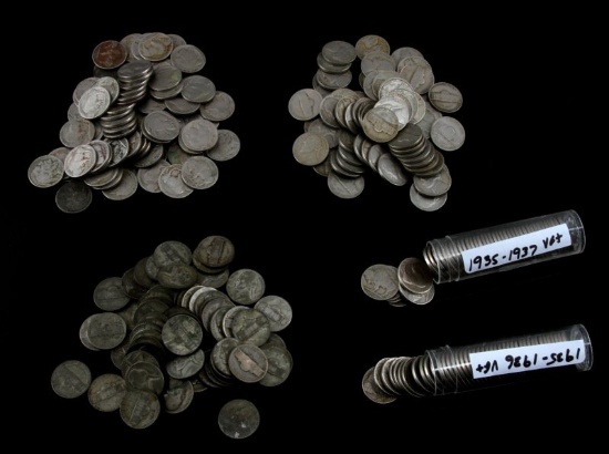 BUFFALO JEFFERSON WAR NICKEL CIRCULATED LOT OF 270