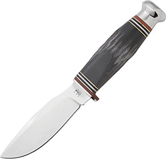 CASE XX LARGE BUFFALO HORN HUNTER KNIFE W SHEATH