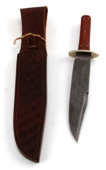 HAND MADE DAMASCUS STEEL BOWIE STYLE KNIFE