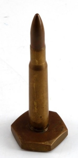 US 50 CALIBER BULLET PAPER WEIGHT WITH FELT BOTTOM