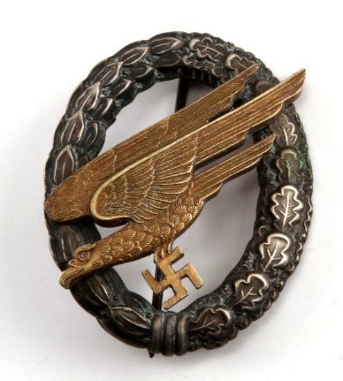 WWII GERMAN 3RD REICH LUFTWAFFE PARATROOPER BADGE