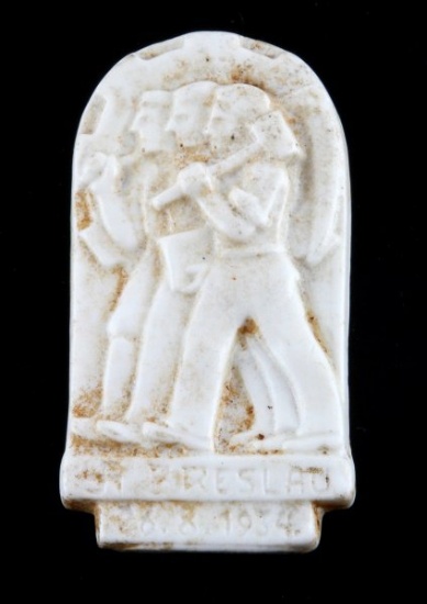 1934 NSBO GERMAN LABOUR FRONT BRESLAU BADGE