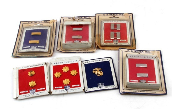 US MILITARY NS MEYER OFFICER RANK INSIGNIA LOT