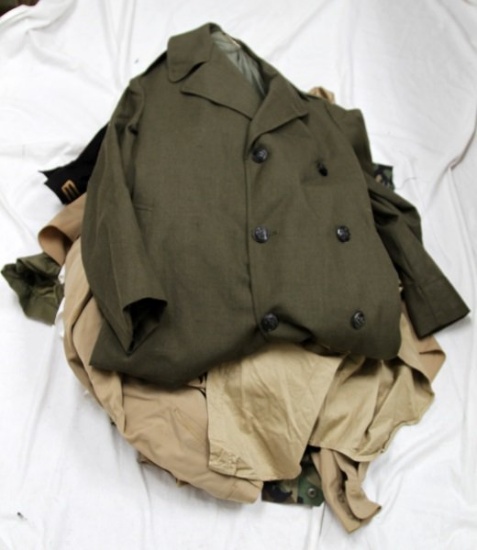 LARGE LOT OF ASSORTED US MILITARY NAVY UNIFORMS