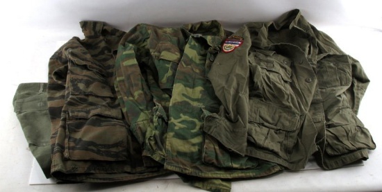 VIETNAM & DESERT STORM CAMO AIRBORNE SHIRT LOT