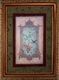 RAYMOND WAITES DESIGNER FRAMED ASIAN ART PRINT