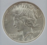 1924 SILVER PEACE DOLLAR MINT STATE COIN