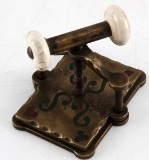 GAMBLERS ANTIQUE BRASS PLAYING CARD PRESS