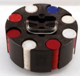 ROTATING PLASTIC POKER CHIP TABLETOP CADDY