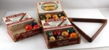 MID CENTURY BILLIARD BALLS & WOODEN TRIANGLE LOT