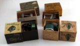 VINTAGE FIGHING REEL IN ORIGINAL BOX LOT OF 4