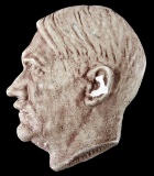 WWII GERMAN ADOLF HITLER CHALK WARE PROFILE HEAD