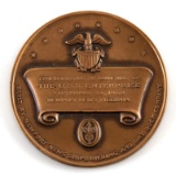 USS ENTERPRISE MEDALLIC ARTS CO 1960 LAUNCH MEDAL